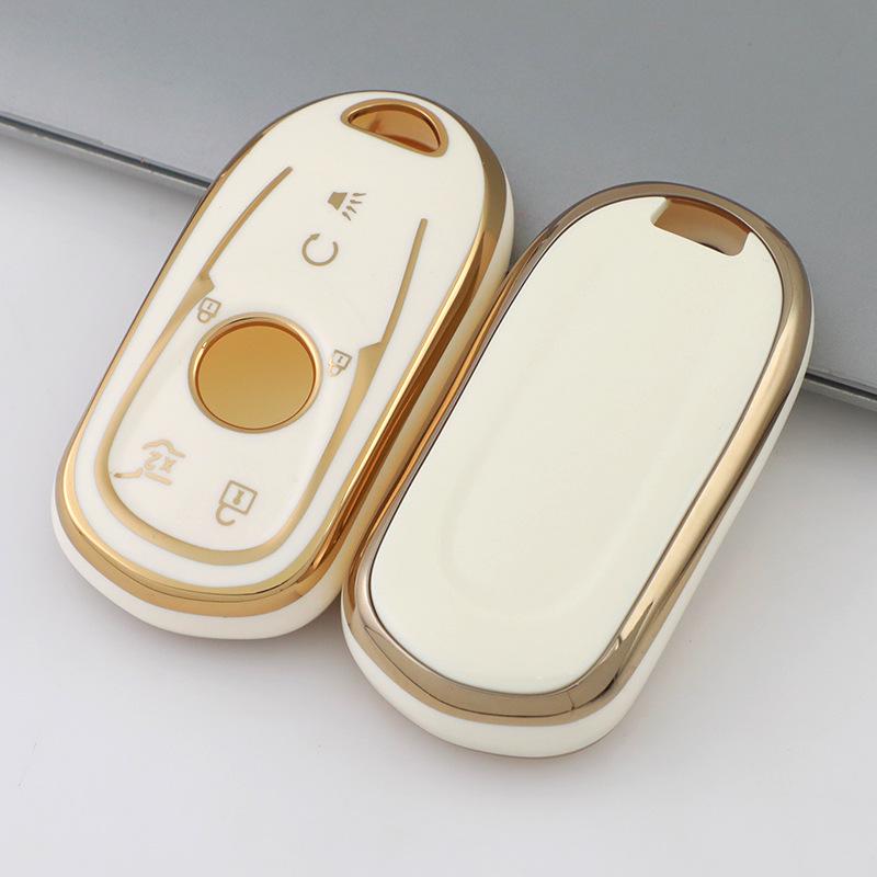 Buick Envision Key Cover for Encore GX, Regal, LaCrosse, GL68 - Decorative Car Bag Shell with Buckle