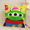 Anime Squeeze Toy Aliens Pillow Case Natural Linen DoubleSided Printing Sofa Home Decor Cushion Cover