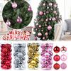 Decorative Glitter Balls Shatterproof Christmas Tree Hanging Balls Ornaments for Holiday Wedding Festive Decorations
