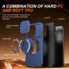 Slide Camera Lens Protector Case for Honor 600 Lite Phone Case Built-in 360° Rotatable Ring Kickstand