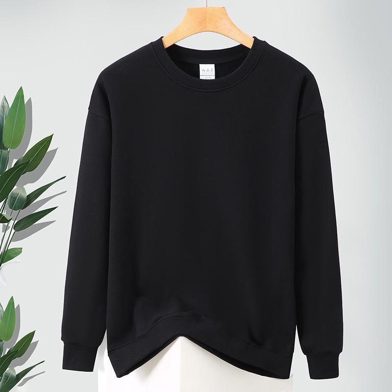 Unisex Pure Cotton Sweatshirt - Long Sleeve, Loose Fit, Round Neck, Ideal for Spring/Autumn