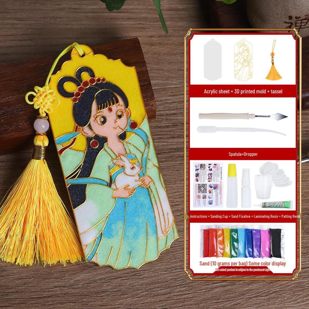 Cloisonné Enamel Bookmark Kit - Jingtai Blue Mid-Autumn Craft Activity