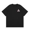 Marchio alla moda PALACE stampa base rosa chiaro logo triangolare t-shirt a maniche corte estiva larga unisex street hip hop t