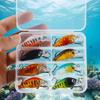 8pcs/box Realistic Artificial Fishing Bait 3D Fish Eyes Fishing Crank Bait  Beach Boat Fishing