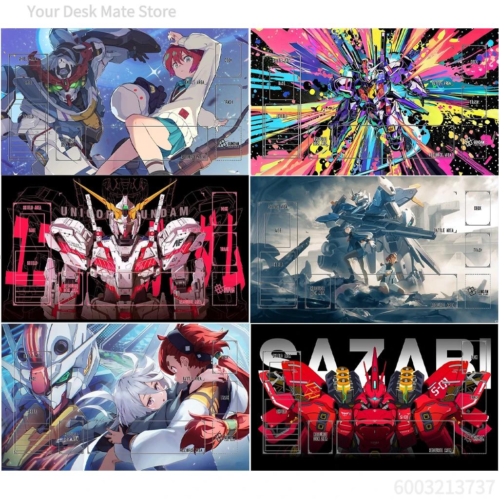 MultiStyle Gundam Anime Collection Gundam Card Game Playmat Nonslip Waterproof Desk Mat