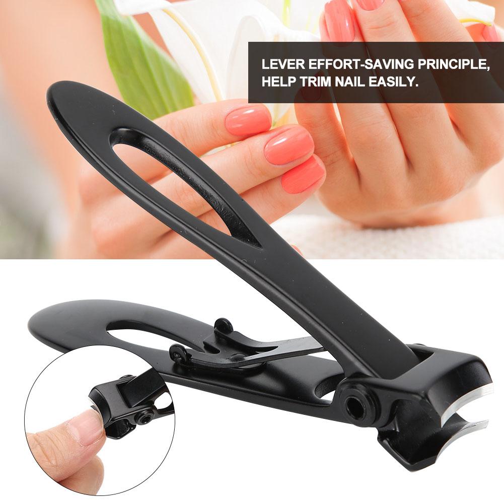Stainless Steel Large Nail Clipper Finger Cutter Trimmer Scissor Pedicure Manicure ToolBlack