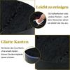 Tavolino da Caffè Rotondo con Diametro 70 cm in Legno Nero (MDF) & Gambe in Metallo Nero. Design Minimalista, Ideale per Soggiorno e Spazi Piccoli.