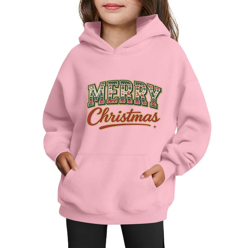 Sweatshirts For Teen Girls Hoodies Long Sleeve Drawstring Pullover Cute Printed Oversized Hoodie Christmas