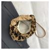 Trendy Leopard Print Plush Casual Shoulder Handbag