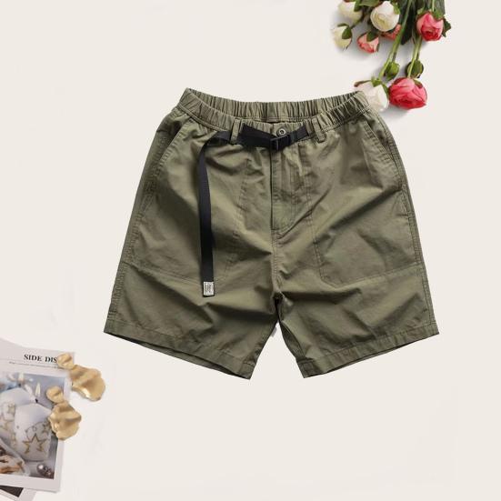 Mittelhoher Bund mit Gummizug Verstellbarer Kordelzug Taschen Herrenshorts Outdoor Fitness Freizeit Kurze Hosen Streetwear
