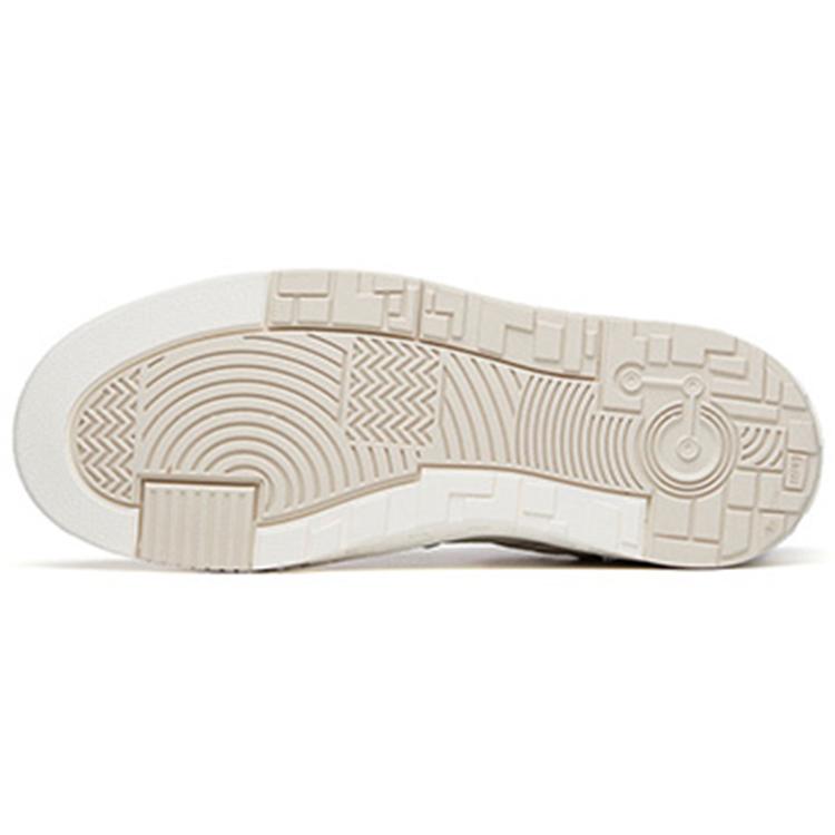 New Anta Slip Resistant Shock Absorbers With Abrasion Resistant Properties Low Top Skateboard Shoes Women's Gray White 122218050-6