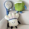 Cartoon Featherball Plush Cushion With Embroidered Design For Home And Office Lounge Decor