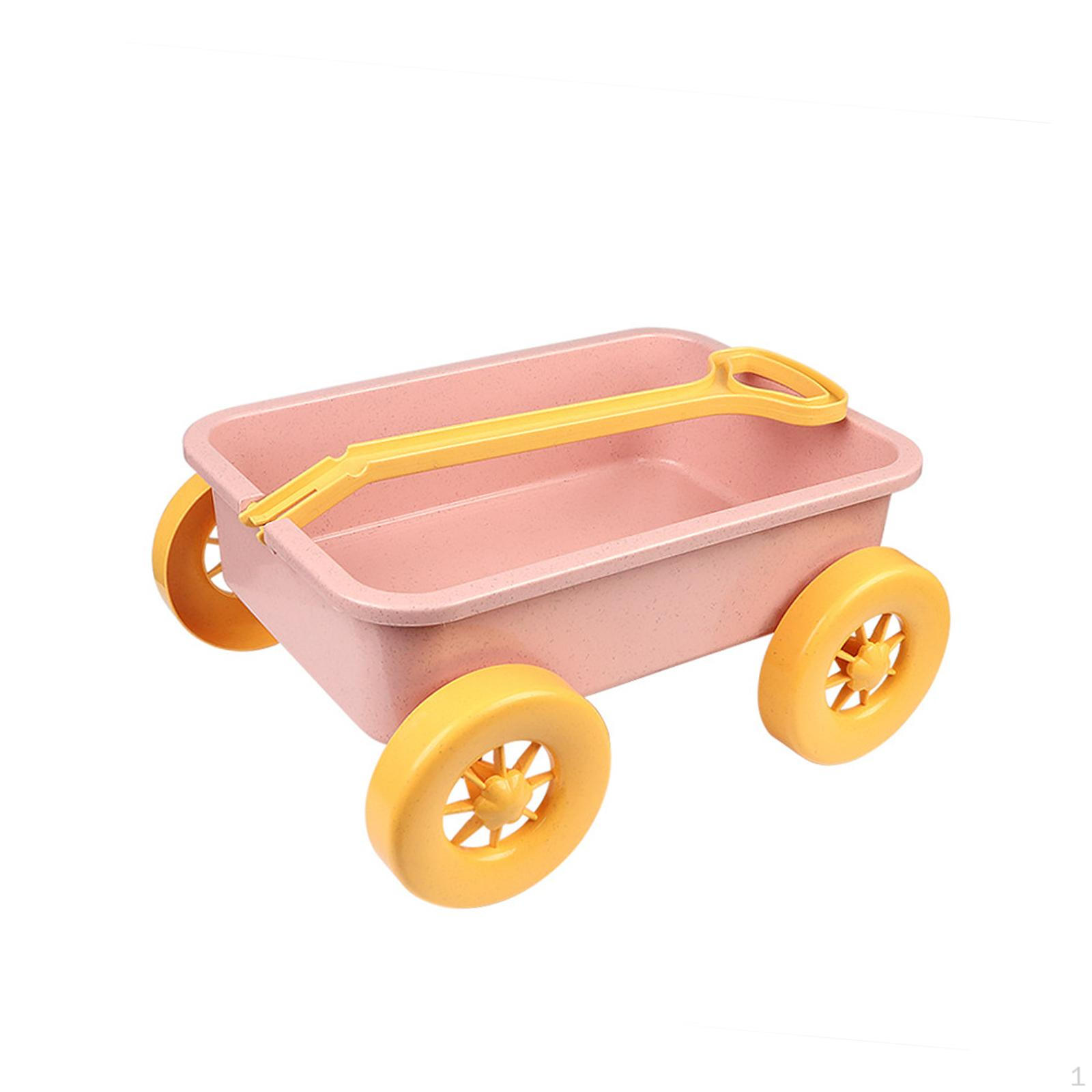 

Wagon Toy Pull Car Portable Beach Activities Construction Vehicle Summer Sand Trolley for
