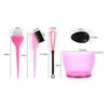 4/6Pcs Hair Dye Color Brush Bowl Set With Ear Caps Dye Mixer Hair Tint Dying Coloring Applicator Hairdressing Styling Accessorie