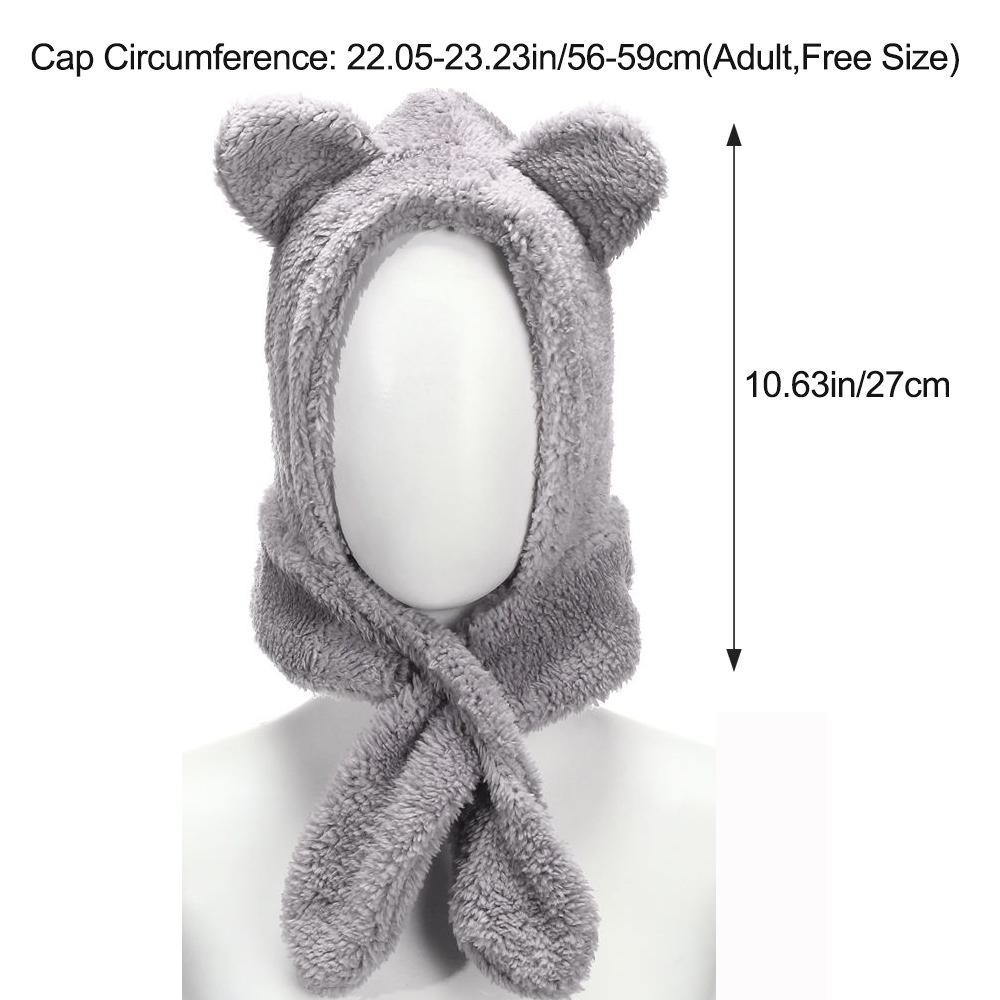 Unisex Men Women Russian Hat Trapper Bomber Warm Trooper Ear Flaps Winter Ski Hat Solid Fluffy Faux Fur Cap Headwear Bonnet