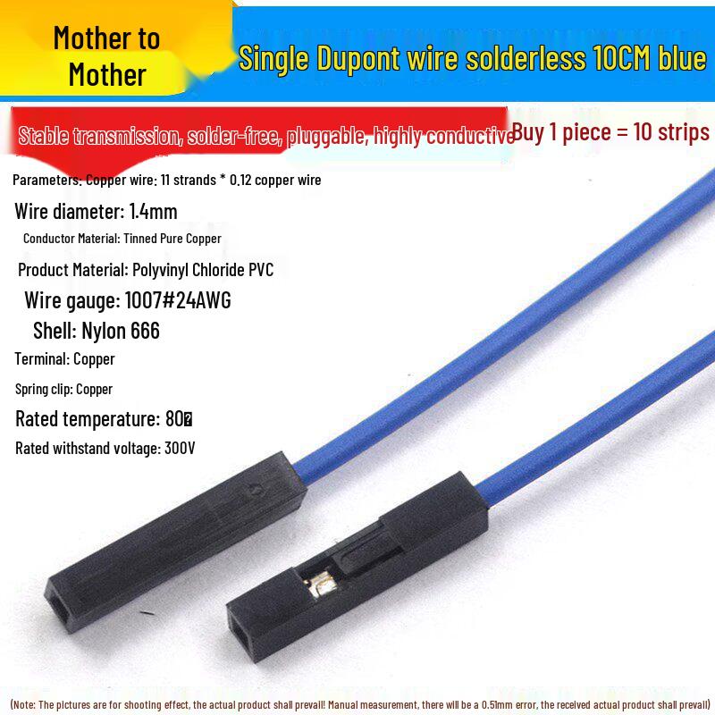 10/20/30CM Dupont Jumper Wires: Female to Female, Male to Female, Male to Male Pin Header Leads