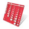Aluminum Alloy Bolt Nut Gauge for Workshop Garage 34 Holes Bolt Size Thread Gauge Multifunctional Nut Bolt Thread Checker New