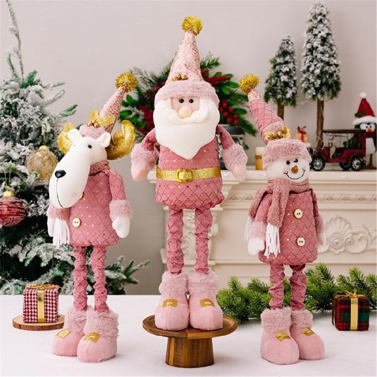 Verstellbare Größe Weihnachten-Thema Figur Ausziehbare Stehende Figur Puppe Display Dekoration für Fenster oder Tisch