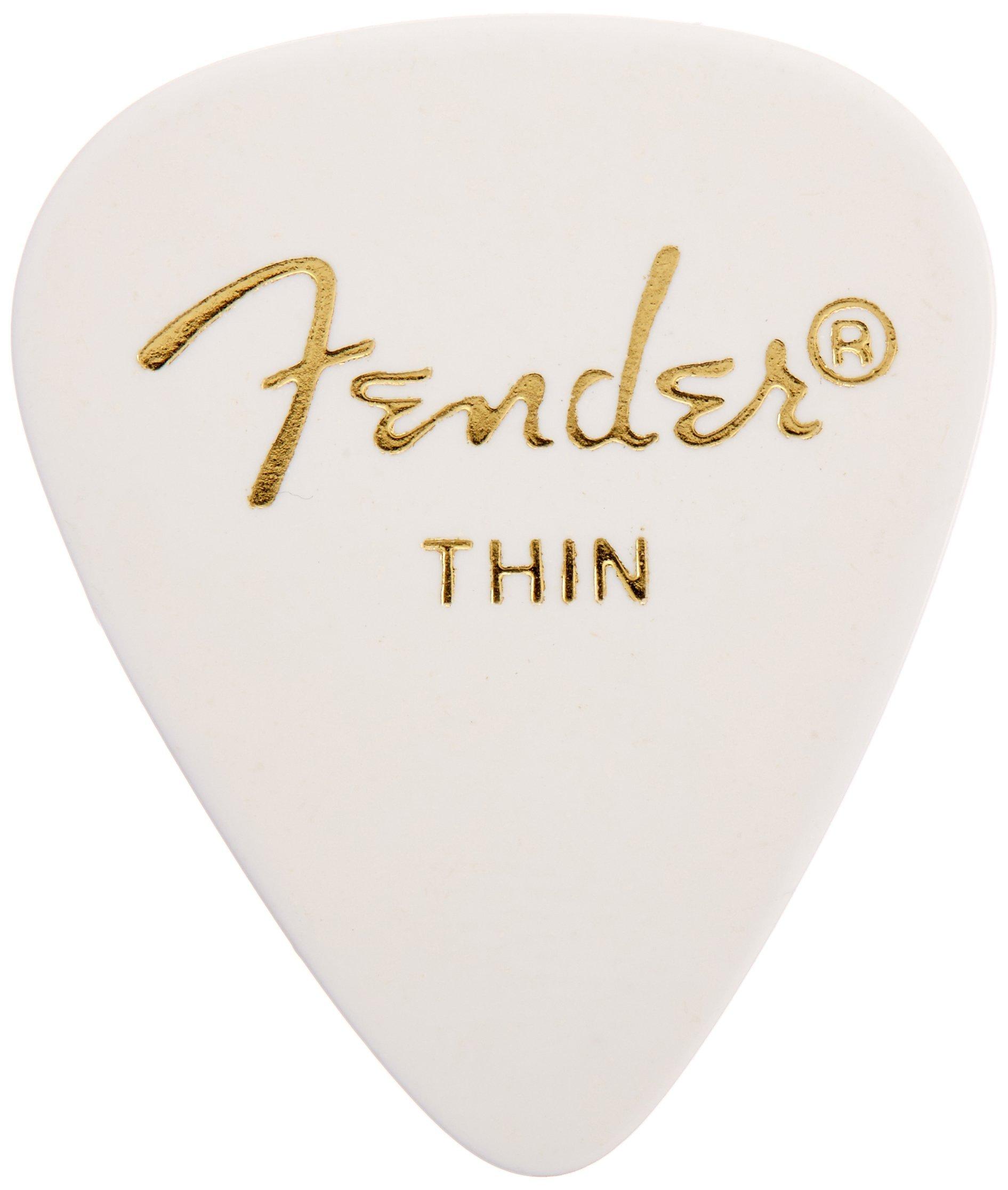 

Fender Pick 351 Shape Classic, тонкий, білий, (144) білий