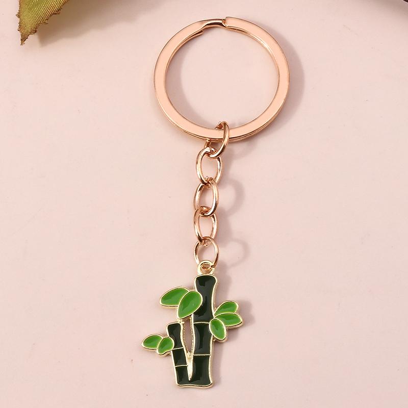 

Cute Animal Bear Keychains Enamel Fruit Apple Butterfly Flower Key Rings for Women Men Handbag Car Key DIY Jewelry Crafts Access