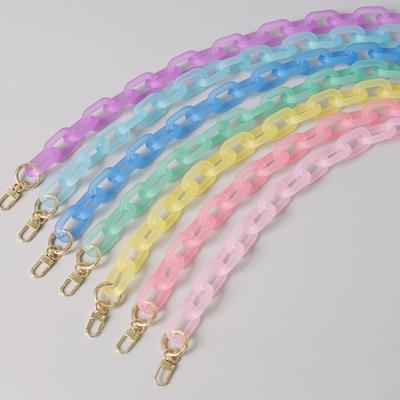 New Fashion Woman Bag Accessory Detachable Parts Replacement Chain Candy Cute Matte Strap Women Acrylic Shoulder Handle Chain