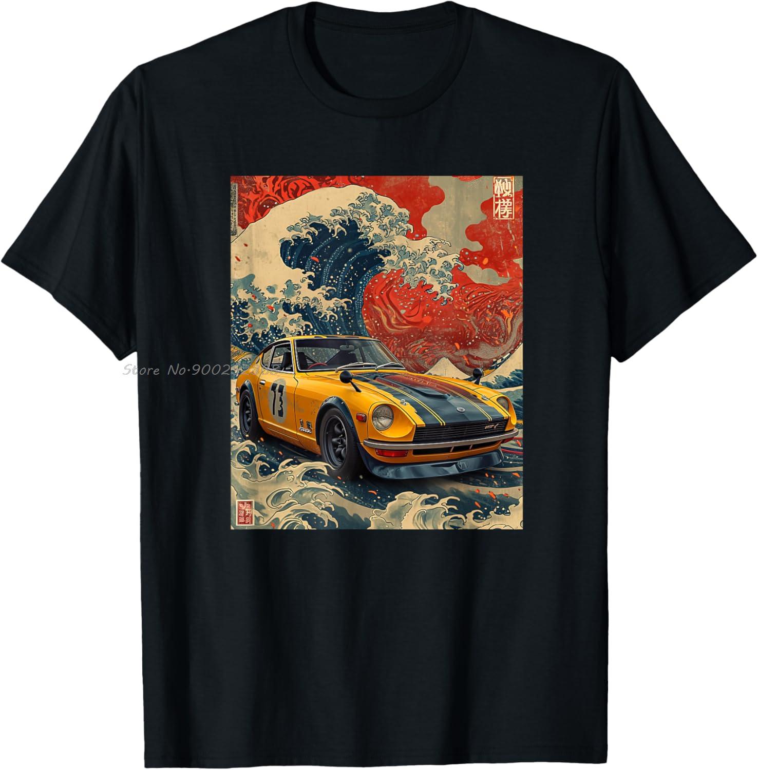 Japanese Car 240z Asian Inspired Retro Jdm Poster Tshirt New Casual Tees Cotton Oversized T Shirt Men Fitness Tshirt Streetwear S