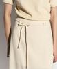 Rie Belted Midi Skirt Cream