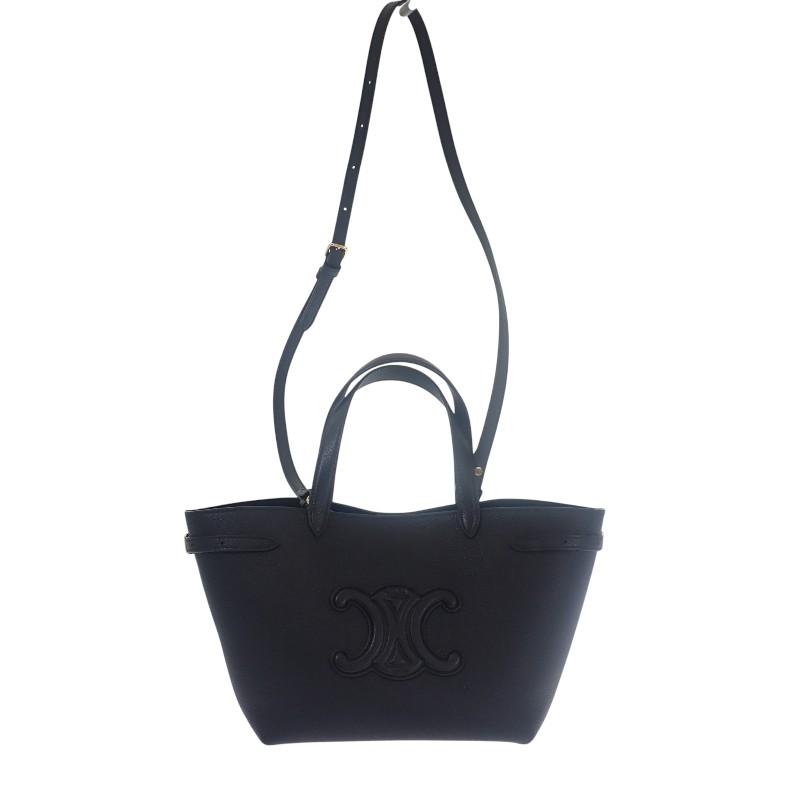 CELINE 118613ENY.38NO 2WAY bag black leather Women