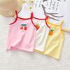 Children Summer Sleeveless T-shirt Outer Clothes Summer Girls Camisole Top Kids Girl Fruit Print Daily Homewear