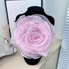 Multi-layer Organza Large Flower Patch Chest Flower Handmade Clothing Patch Brooch Accessories 3D Clothes Appliques Sewing