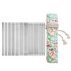 Waterproof knitted storage bag with stainless steel knitting needles beginner's yarn knitting tool for knitting neck warmer