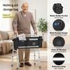 Mobility Walker Tote Bag with Large Storage Folding Design Cup Holder Organizer for Elderly Assistance