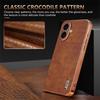 AZNS For iPhone 17 Case Electroplating Crocodile Texture PU+TPU Phone Cover