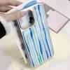 Blue Striped Star Phone Case for iPhone 17 16e 16 15 14 13 12 11 Air Pro Max X XR XSMAX 8 7 Plus Luxury Clear Soft Back Cover