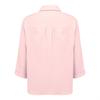 Womens Button Down Shirts 3/4 Sleeve Casual Collared Shirt Loose Blouses Solid Color Tops With Pocket