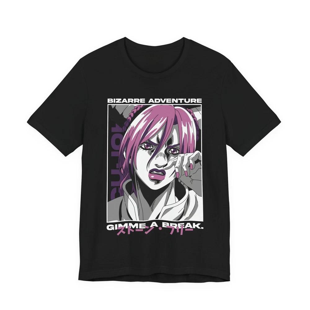 Anime s Jolyne Cujoh T Shirt Size S 4XL BLACK Size S 4XL S