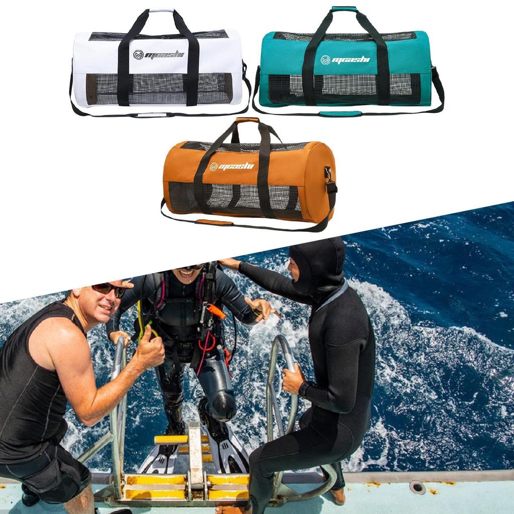 Mesh Diving Duffle Bag Storage Large Capacity 60L Duffel Bag for Freediving