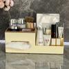 Ins Desktop Storage Box Organizer Student Office Desk Stationery Sundries Versatile Sorting Box Tissue Box Cosmetic Storage Rack