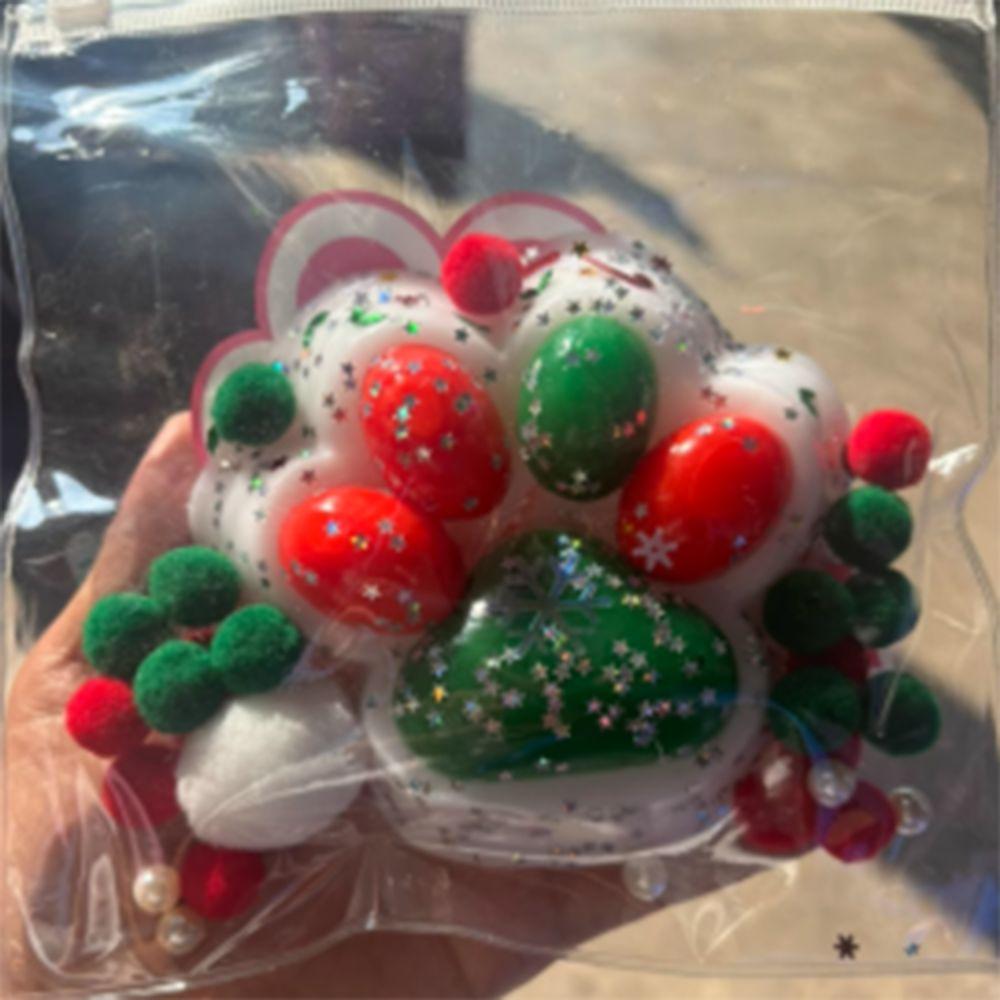 Kneading Christmas Cat Paw Squeeze Toys Super Large Cat Paw Pinch Toy Cartoon Fidget Toy  Children