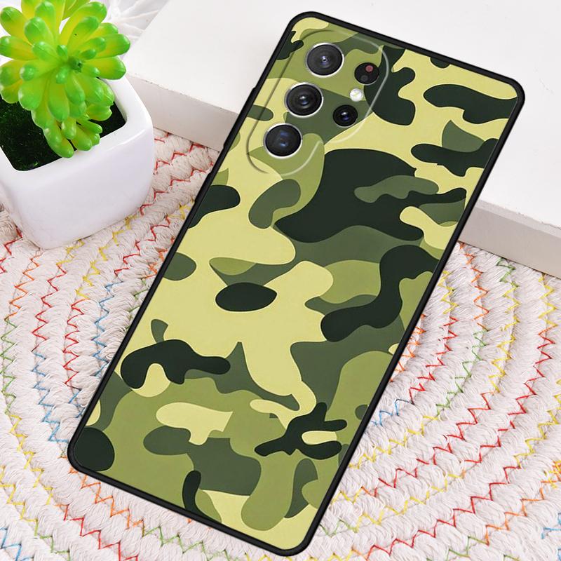 Camo Camouflage Fashion Phone Case for Samsung Galaxy note 10 pro S26 Ultra S23 S24 FE S25 S21 S22 PLUS shockproof Cove