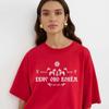 Casual Ins Style Loose Y2k Street Tops Russian Style New Art Letter Summer Minimalist Oversized Unisexs Print Street Tshirt