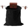 Foldable Canvas Foraging Waist Bag Drawstring Fruit Berry Harvest Pouch