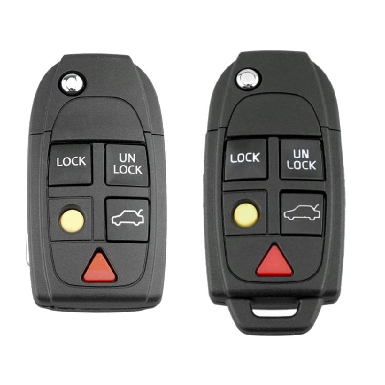Versatile 5 Button Remote Key Holder Trendy 5 Key Folding Key Case for Vehicle