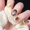 Coffee Brown Wearing Nail Simple Ins Color Block Graffiti Nail Patch Nail Piece Finished Wearable Nail Art
