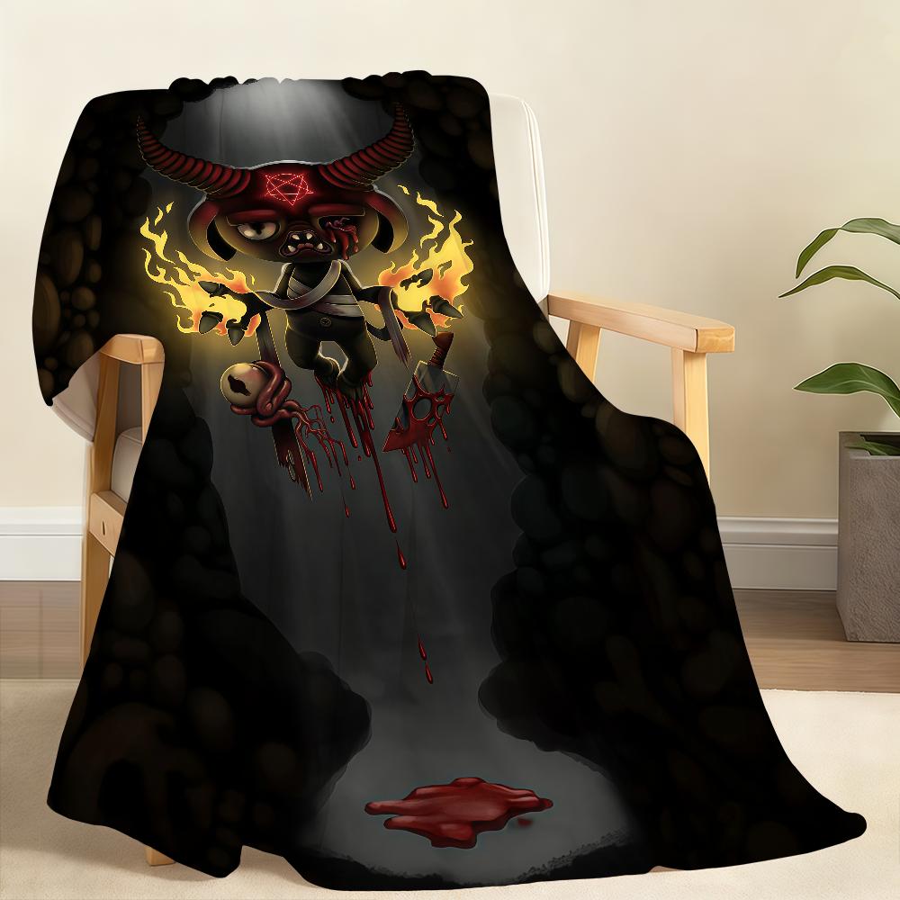 Game T-The B-BindingS of I-IsaaC-C Blanket Soft Throw Blanket for Home Bedroom Bed Sofa Picnic Travel Office Rest Blanket Gift