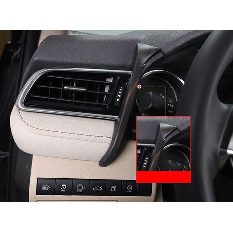 For Toyota Camry 2018- Wood Grain Grain Dashboard Left Air Outlet Vent Cover