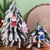 15/30PCS 2D Flat Wooden Snowman Ornaments - Christmas Tree Pendants & Home/Car Party Favors