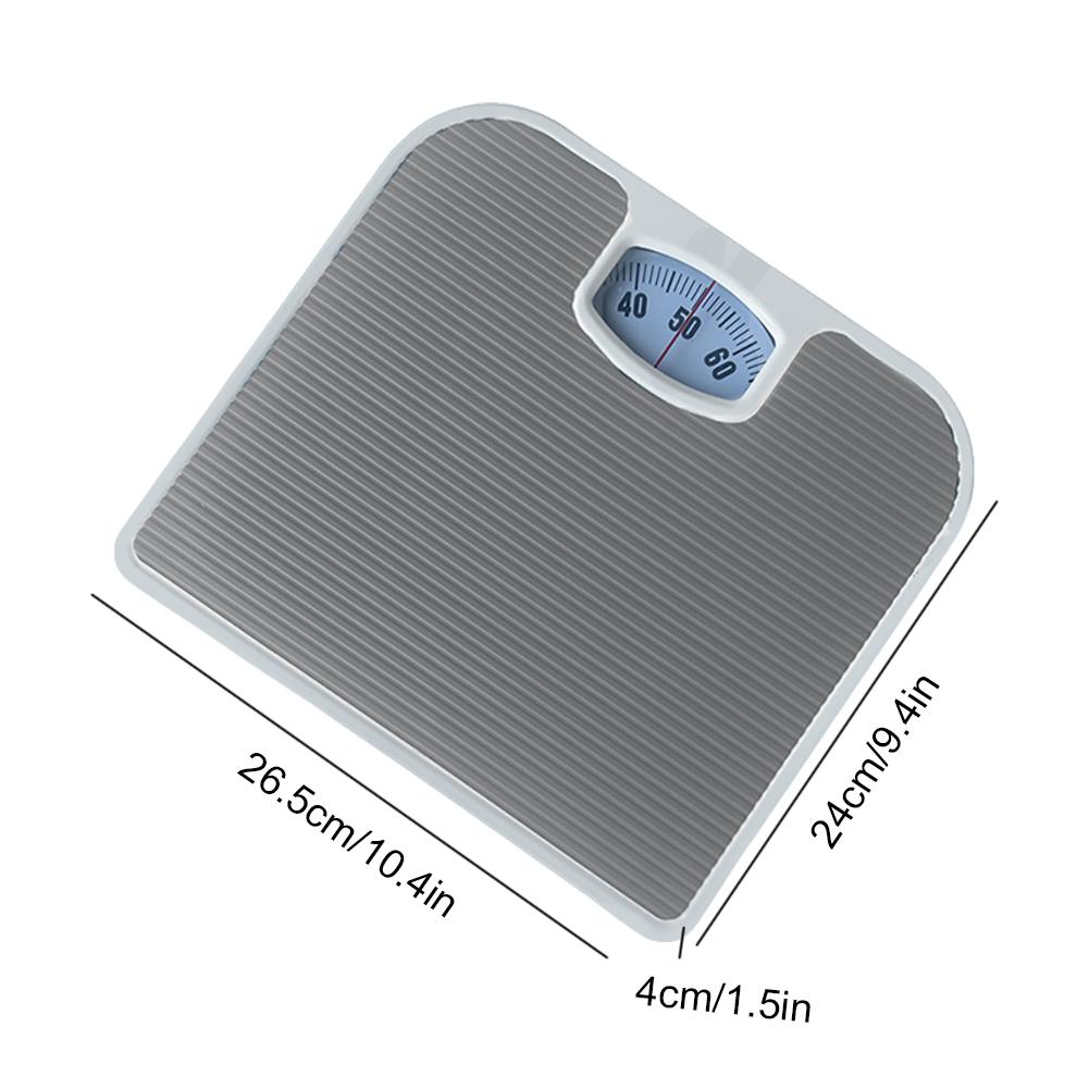 Механические весы для взвешивания тела Нескользящая накладка Ручные пружинные весы Домашний фитнес Монитор контроля веса Портативные механические весы