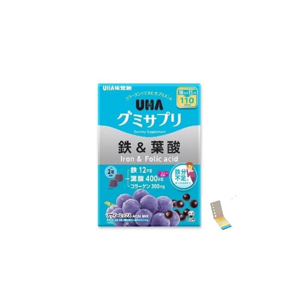 UHA Gummy Sapree Iron Folic Acid 220 Grains 1 Pcs