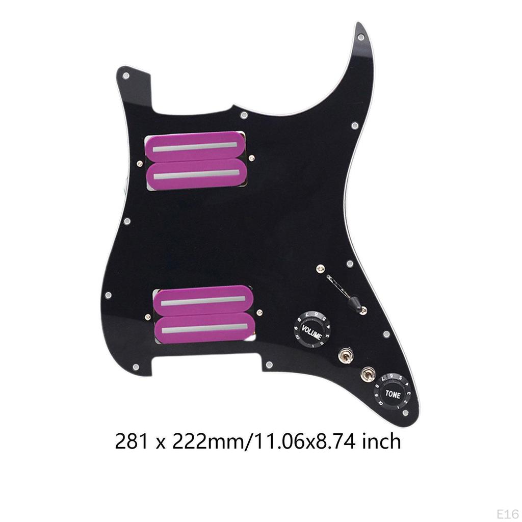 Electric Guitar Pickguard Pickup Pre-Wired Assembly Wiring Loaded for ST